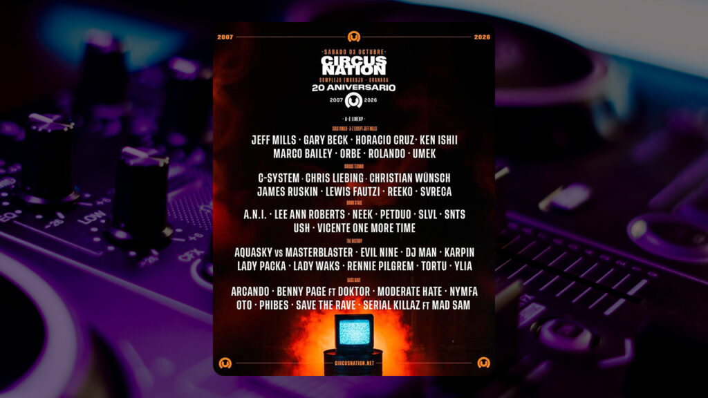 Circus Nation Granada 2026: 20 años de historia electrónica