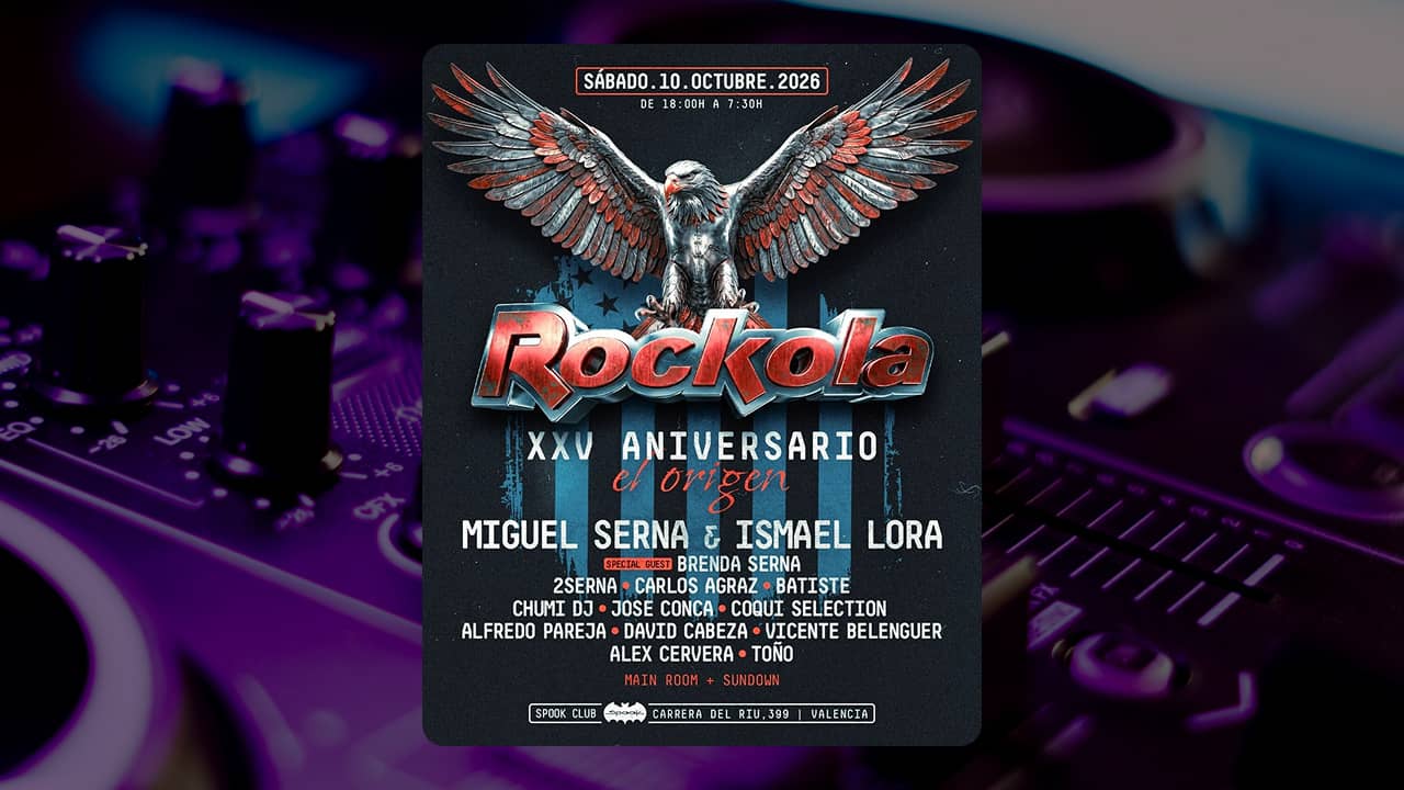 Rockola 25 Aniversario en Spook Valencia el 10 Octubre