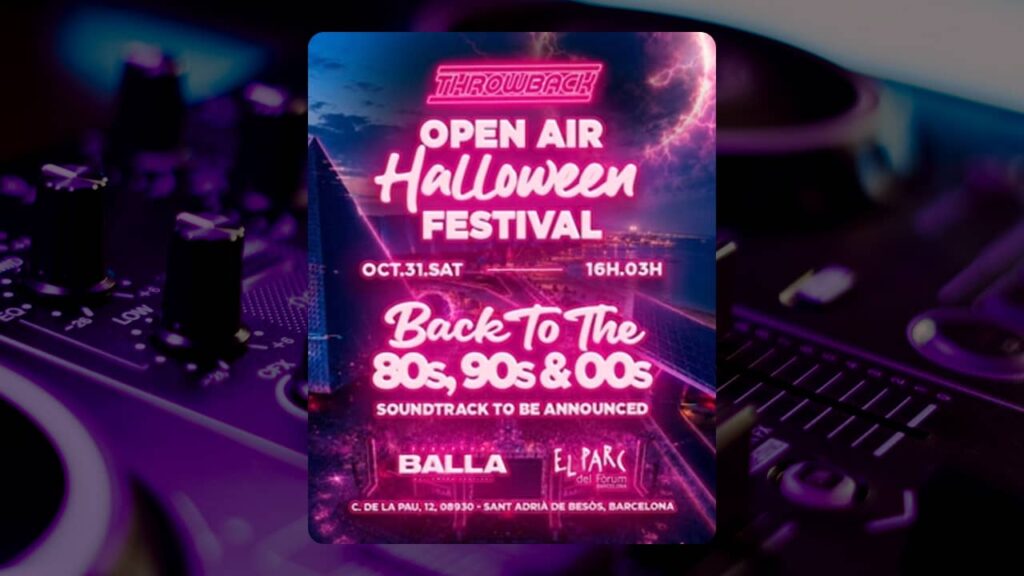 Throwback Open Air Halloween Barcelona 2026